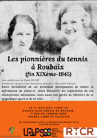 Affiche Les pionnières du tennis